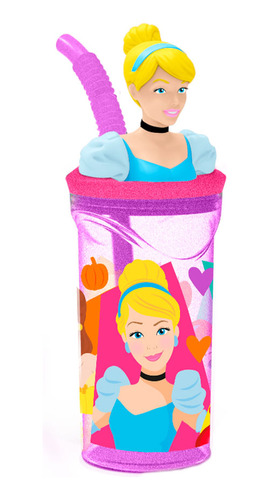 Vaso 360ml figura 3d Disney princess