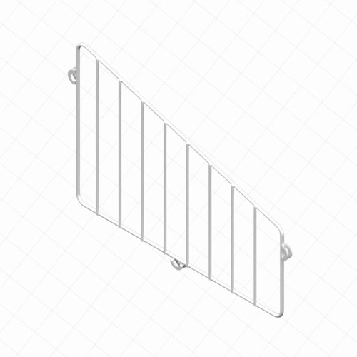 Kit 2 Divisória De Cesto Para Gôndola 37cm Fit Amapá