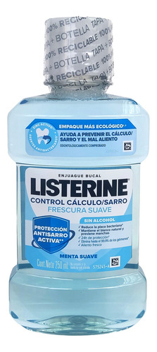 Enjuague Bucal Listerine Control Sarro Sin Alcohol 250ml 2pz