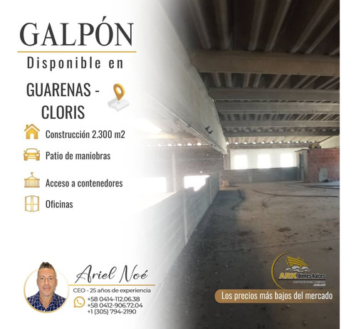 (#1026) Galpon De 2.300m2 En Cloris - Guarenas