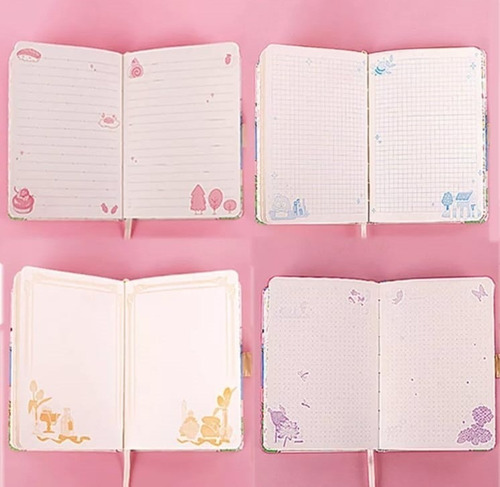 Diario Kawaii A6 Lolita Turquesa Regalo Niñas Cute Turquesa Lolita