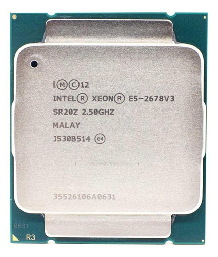 Processador gamer Intel Xeon E5-2678 V3 CM8064401967500  de 12 núcleos e  2.5GHz de frequência