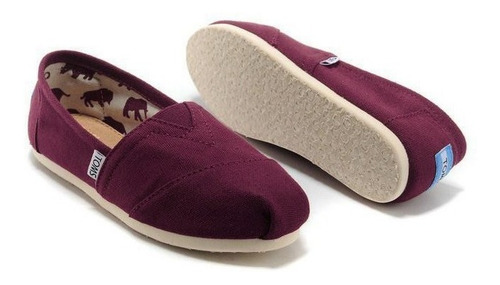 Imagen 3 de 3 de Toms Alpargata Mocasines Originales Clasic Canvas Tela Caja