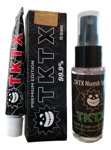 Crema Tatuaje Sin Dolor 99% + Spray 30 Ml Power