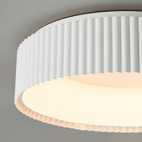 Plafon Techo Zumo M 47cm 35w Luz Calida 3000k Dimerizable Dabor Diseño Deco Estructura Blanco