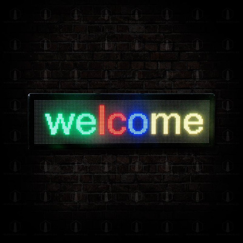 Cartel Led Programable Wifi Celular Vidriera Multicolor Rgb