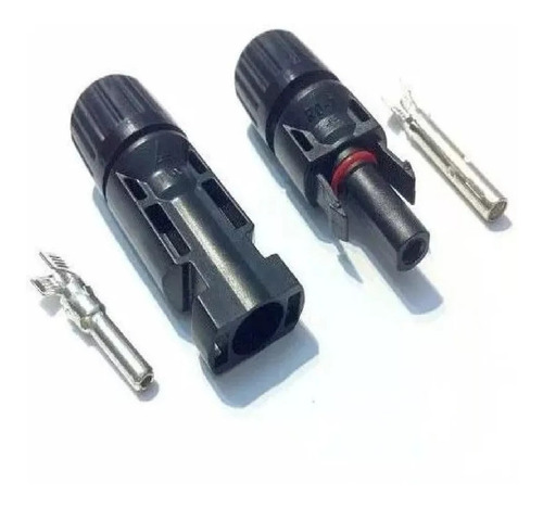 Conector Mc4 P/ Painel Cabo Solar 4 A 6mm 30a - 1 Par+