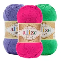 Comprar Alize Diva Estambres Erika Paq.de 3 Ovillos De 100grs C\u002Fu