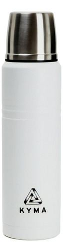 Termo Kyma 1 Litro - Tapón Matero Ideal - Caja - 1º Calidad Color Blanco