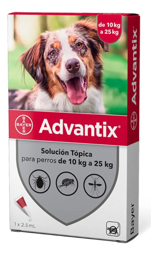 Advantix 2.5 10-25kg Perros