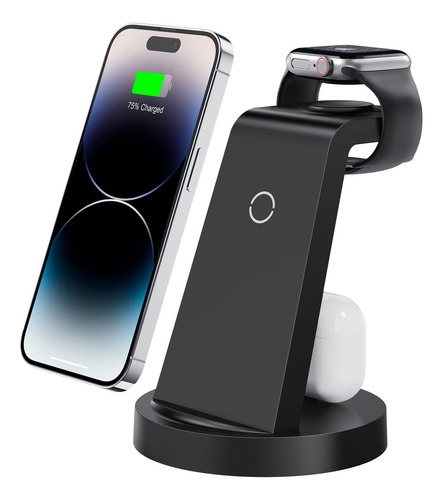 Estacion De Carga 3 En 1 Para iPhone, Cargador Inalambrico