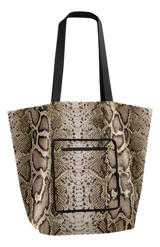 Otvee Bolsa Reutilizabl Piel Animal Estampado Serpiente