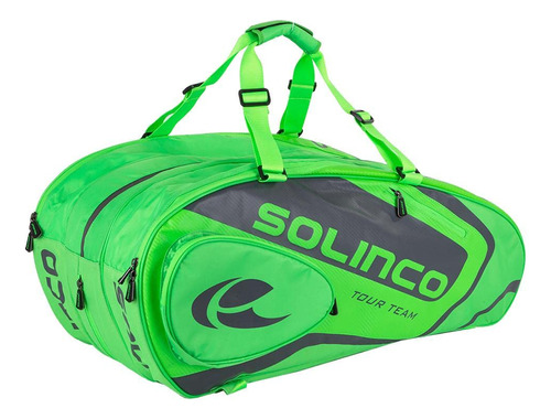 Solinco 15 Bolsa Raqueta Tenis Tour Full Neon Green