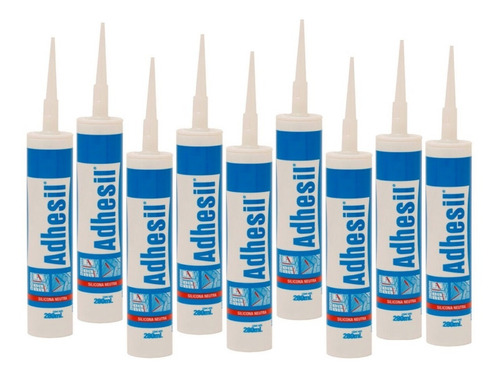 Silicona Neutra Adhesil Pack X 6 Selladores Neutro 280 Ml