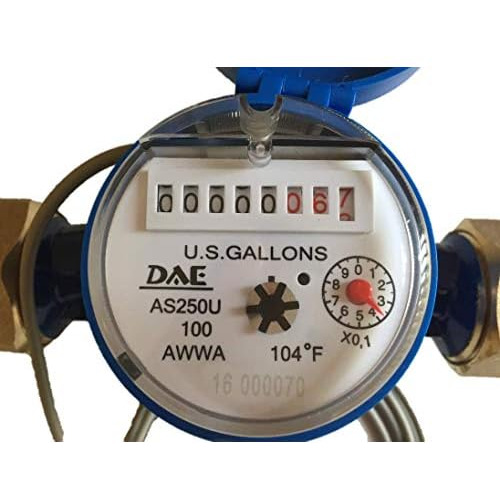 As250u-100p 1  Water Meter With Pulse Output, Measuring...