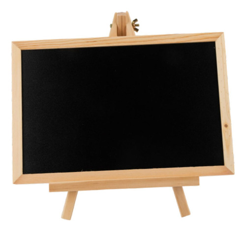 Placa De Quadro Negro De Madeira Com Suporte De Preto