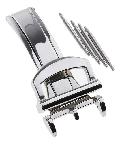 2 Hebilla Plegable De Material Acero Inoxidable De 16 Mm