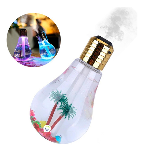 Humidificador Lámpara Bombillo Rgb Difusor Aroma Eo417