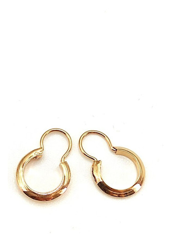 Aros Bananos/argentinos Oro 18 Kilates 25 Mm