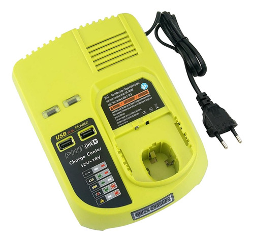 Reemplazo Chager 12v-18v Cargador De Batería Para Ryobi P1