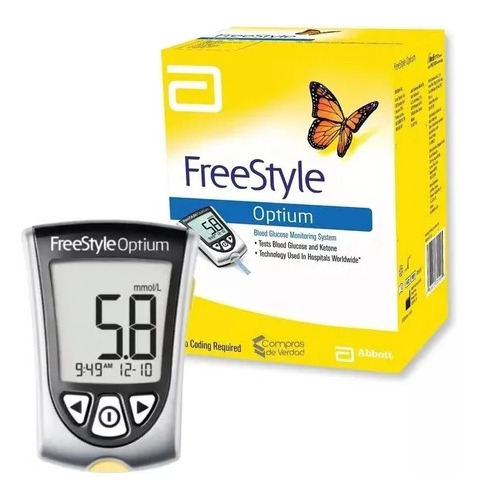 Glucometro Freestyle Optium Control Glucosa Cetonas Sangre