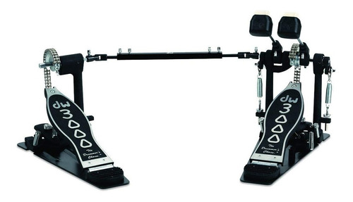 Doble Pedal Batería Dw Dwcp3002 Cadena Doble Negro Y Plata