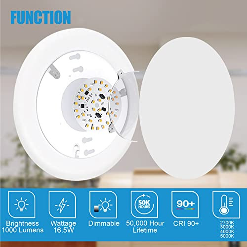 Lámpara Led Ecoeler De Disco De 5/6 Unidades, Regulable, Mon