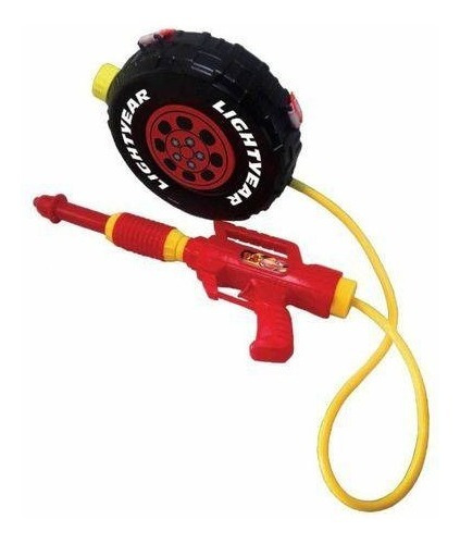 Pistola Lanza Agua Original Cars Con Mochila Tanque