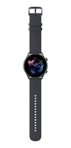 Smartwatch Amazfit GTR 3 Pro 1.45" caja 46mm de aleación de aluminio infinite black, malla infinite black de fluoroelastómero A2040