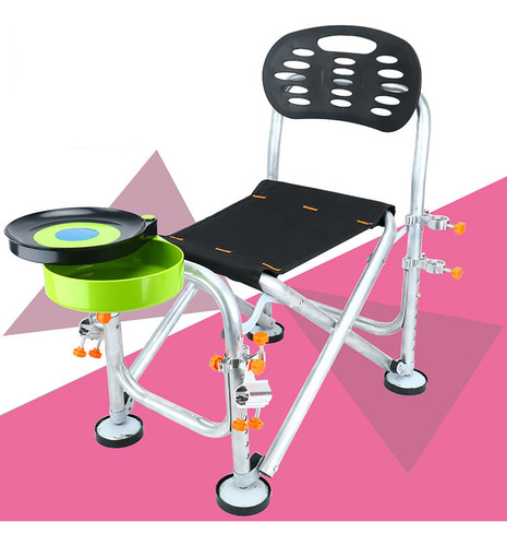 Silla De Pesca Plegable De Aleación De Aluminio De 6 Niveles