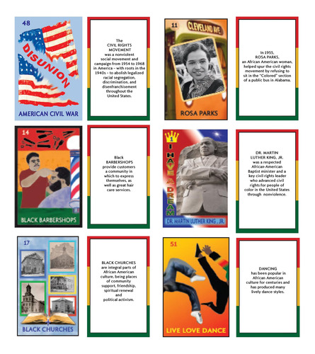 Juego De Bingo Divertido De Lotería Afroamericana Para Todos