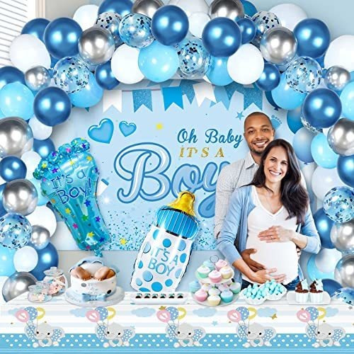 Decoraciones De Baby Shower Para Niño, 94 Piezas De Decoraci