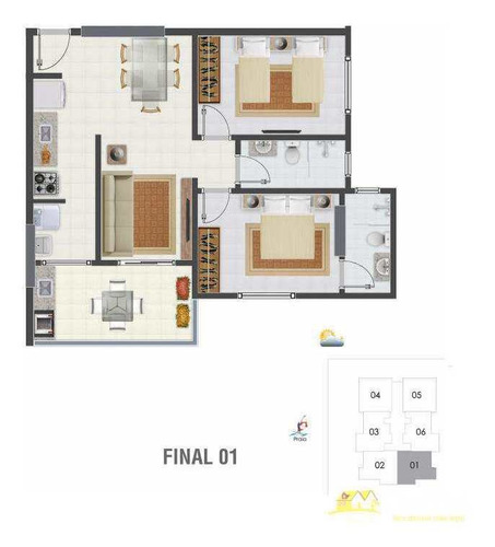 Apartamento 2 Dorms, Suite Canto Forte Lançamento S.facilitado - V449