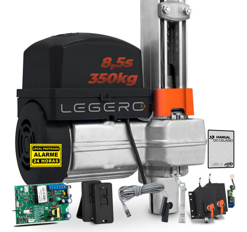 Kit Motor Ppa Bv Potenza 1/3 Legero 2 Travas Portão 350kg 8s