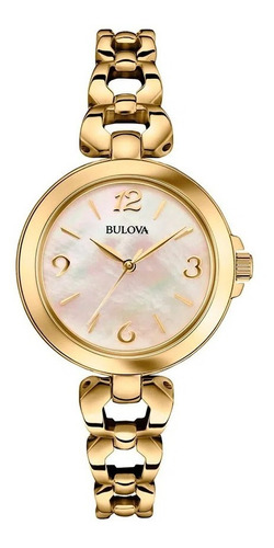 Reloj Bulova Mujer Clasico Dorado 97l138