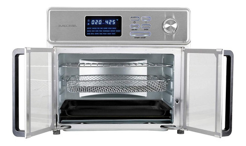 Imagen 3 de 4 de Horno de mesa eléctrico Kalorik Maxx Air Fryer 25L acero inoxidable 120V