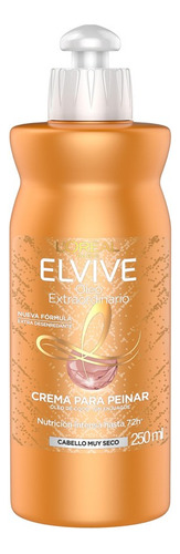 Crema De Peinar Elvive Óleo Extraordinario Coco X 250 Ml