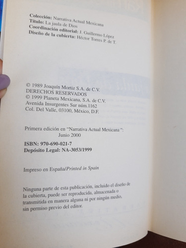 La Jaula De Dios. Rafael Ramírez Heredia