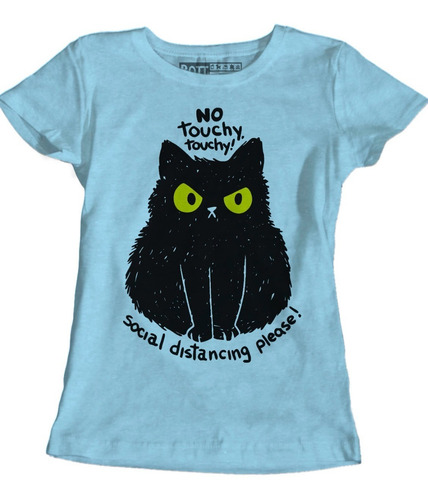 Blusa No Touchy Social Distancing Gatito Rott Wear  
