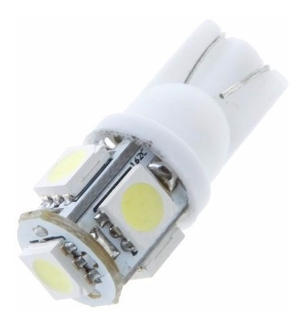 Bombillo Muelita Leds T10 Luz Blanca Alto Brillo Carros Moto