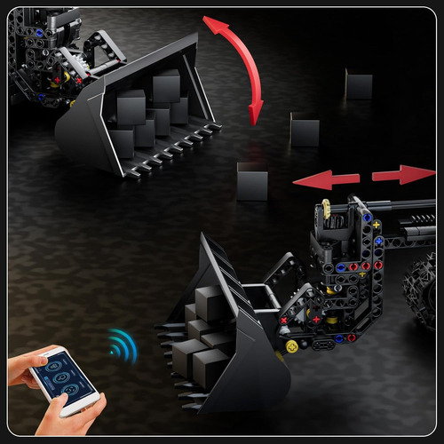 Tecnología Bulldozer Bloques De Construcción App Rc Control