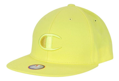 Boné Champion Snapback Bb Big C Hat Aba Reta Amarelo