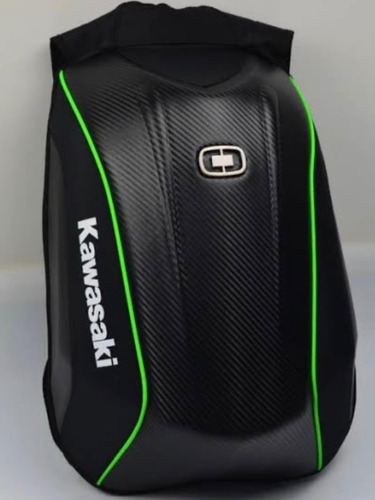 Mochila Rígida Tipo Fibra De Carbono Kawasaki Zx6r Ninja