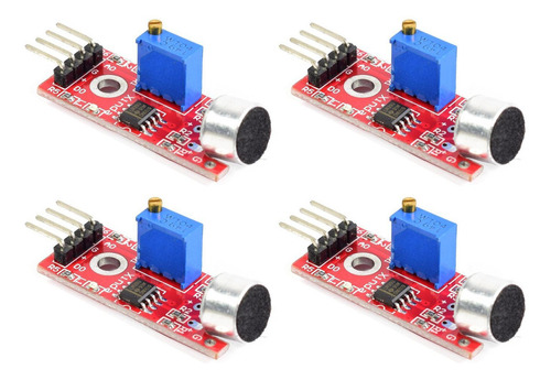 4 Pz Modulo Ky-037 Sensor De Sonido