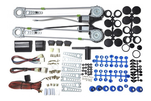 Kit Alzavidrios Eléctricos Universal Para 2 Ventanas / Zf