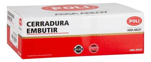 Cerradura Embutida Poli Toscana Black B60 Oficina