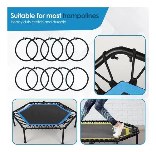10 Piezas Trampolín Termina Elástica De Aluminio Cord De De