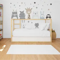 Comprar Vinilos Decorativo Para Armar En Pared Animales Nordicos Color Animalitos Nordicos