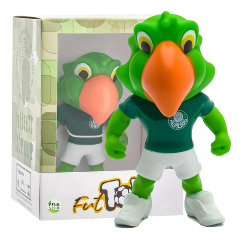 Boneco Mascote Palmeiras Periquito Verdão Fut Toy Original