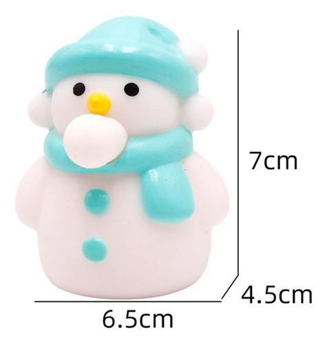 5 Navidad Escupir Burbuja Relajante Juguete Muñeco De Nieve